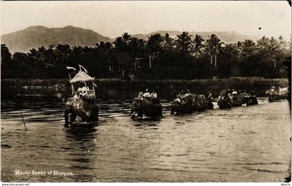 PC CPA MALAYSIA, WATER SPORT OF MALAYSIA, Vintage REAL PHOTO Postcard (b19125)