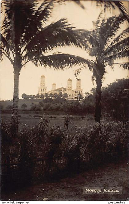 Malaysia - JOHORE - The mosque - REAL PHOTO - Publ. unknown