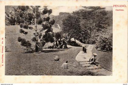 PC CPA MALAYSIA, PENANG, GARDENS, VINTAGE POSTCARD (b3459)