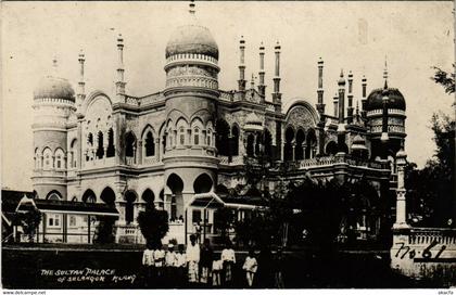 PC CPA MALAYSIA, SULTAN PALACE, Vintage REAL PHOTO Postcard (b19127)