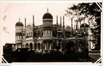 PC CPA MALAYSIA, SULTAN'S PALACE, Vintage REAL PHOTO Postcard (b19123)