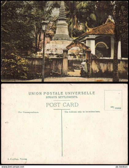 Penang Pulau Pinang 槟城 பினாங்கு Siamese temple 1911  Malaysia