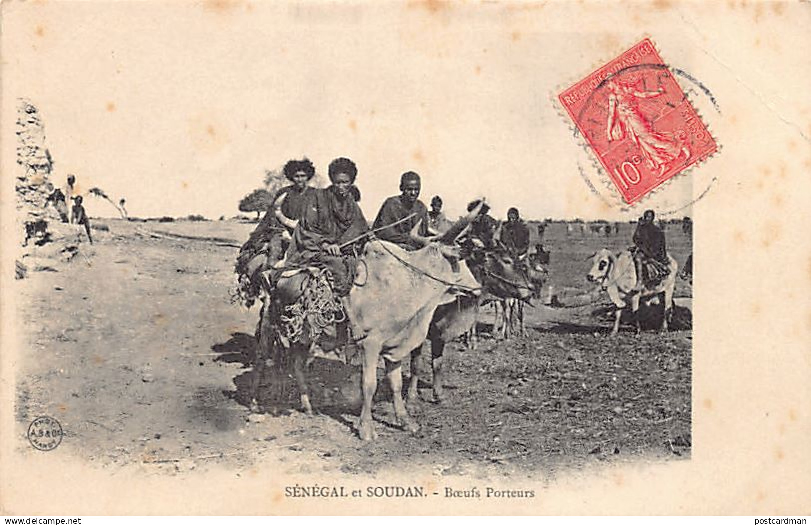 Mali - Boeufs porteurs - Ed. A. Bergeret