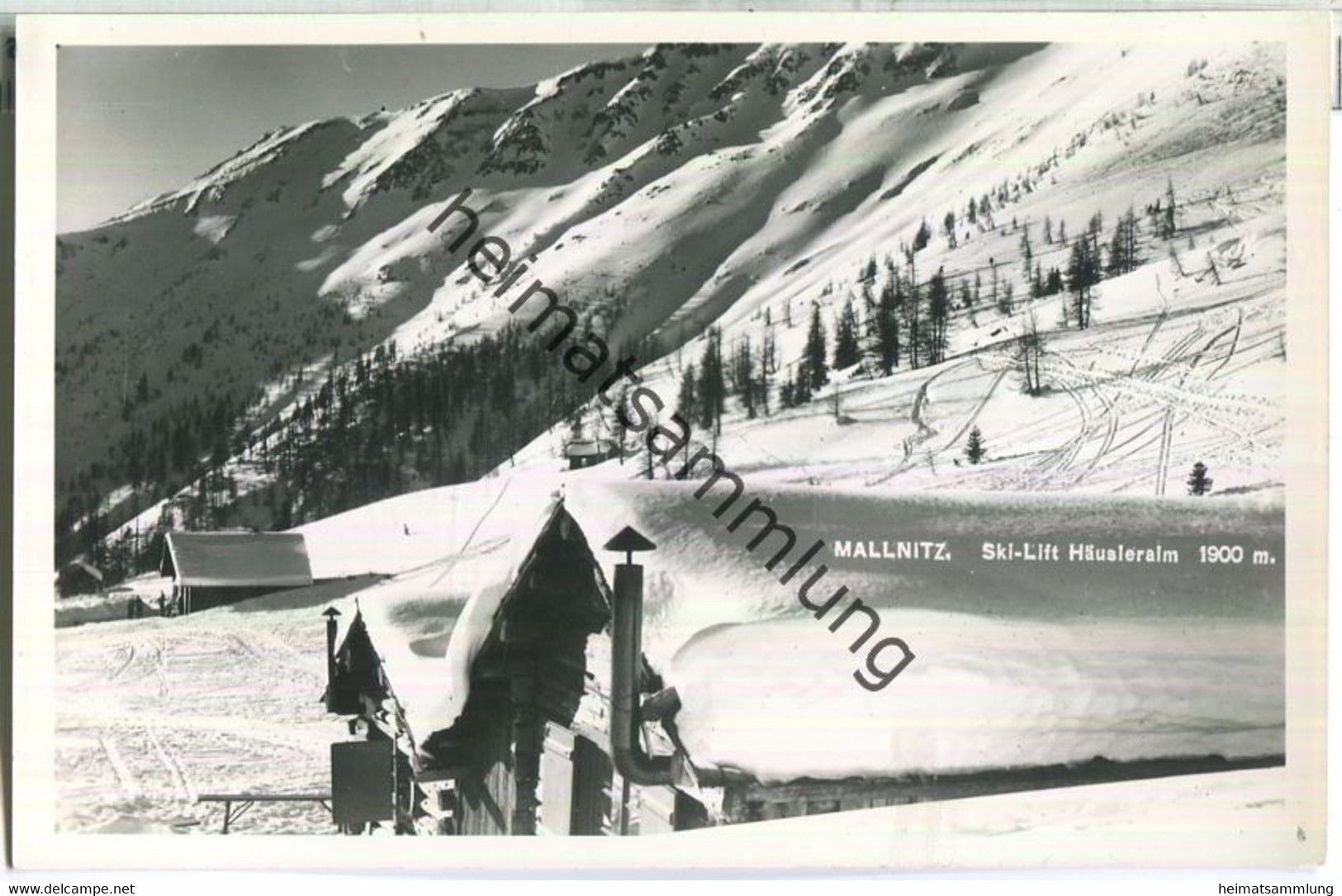 Mallnitz - Ski-Lift Häusleralm - Foto-Ansichtskarte