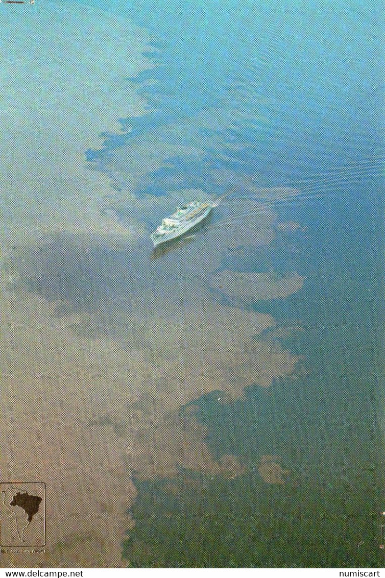 Manaus belle vue aérienne Paquebot Bateau