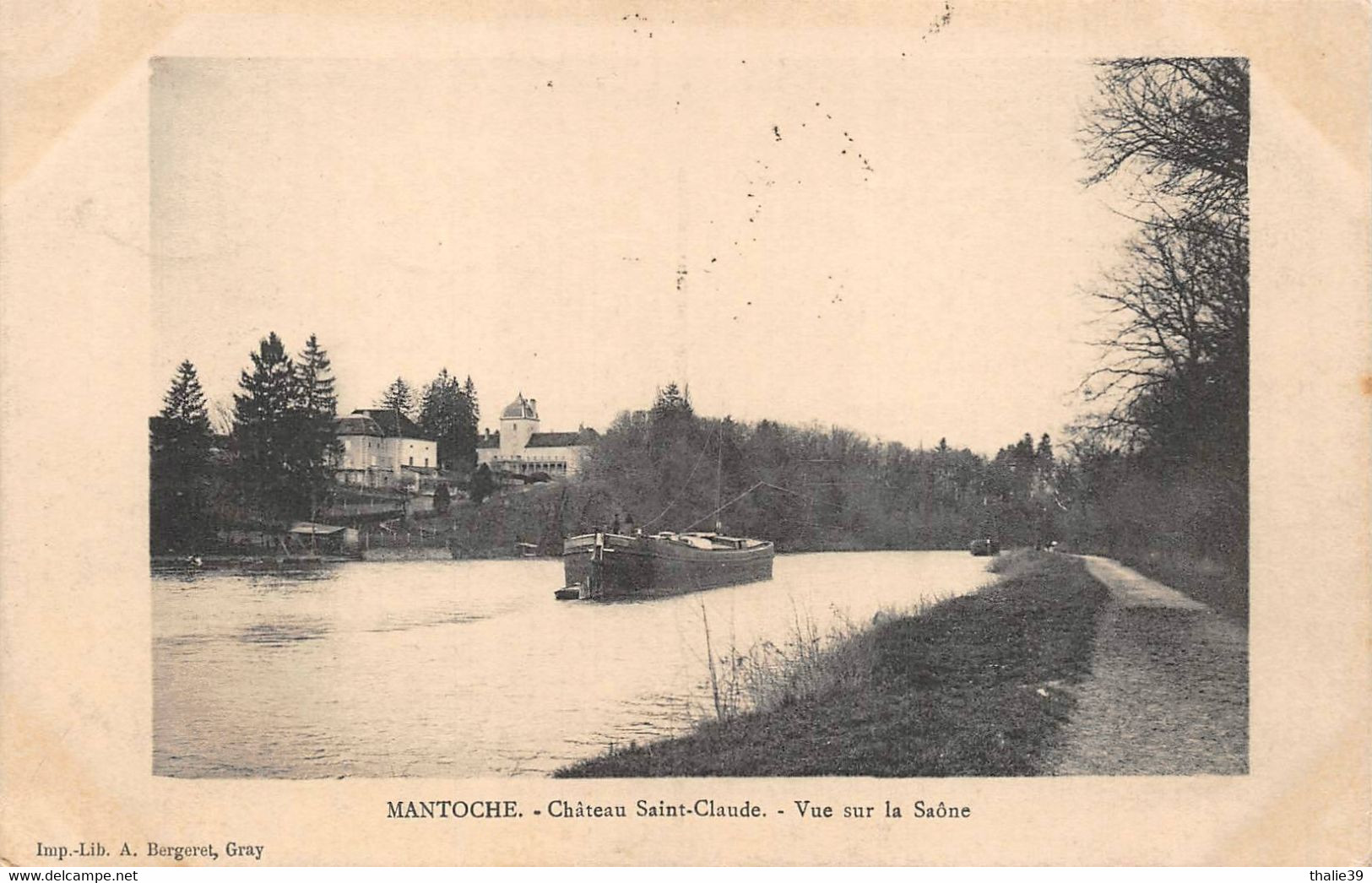 Mantoche péniche péniches canton Autrey lès Gray