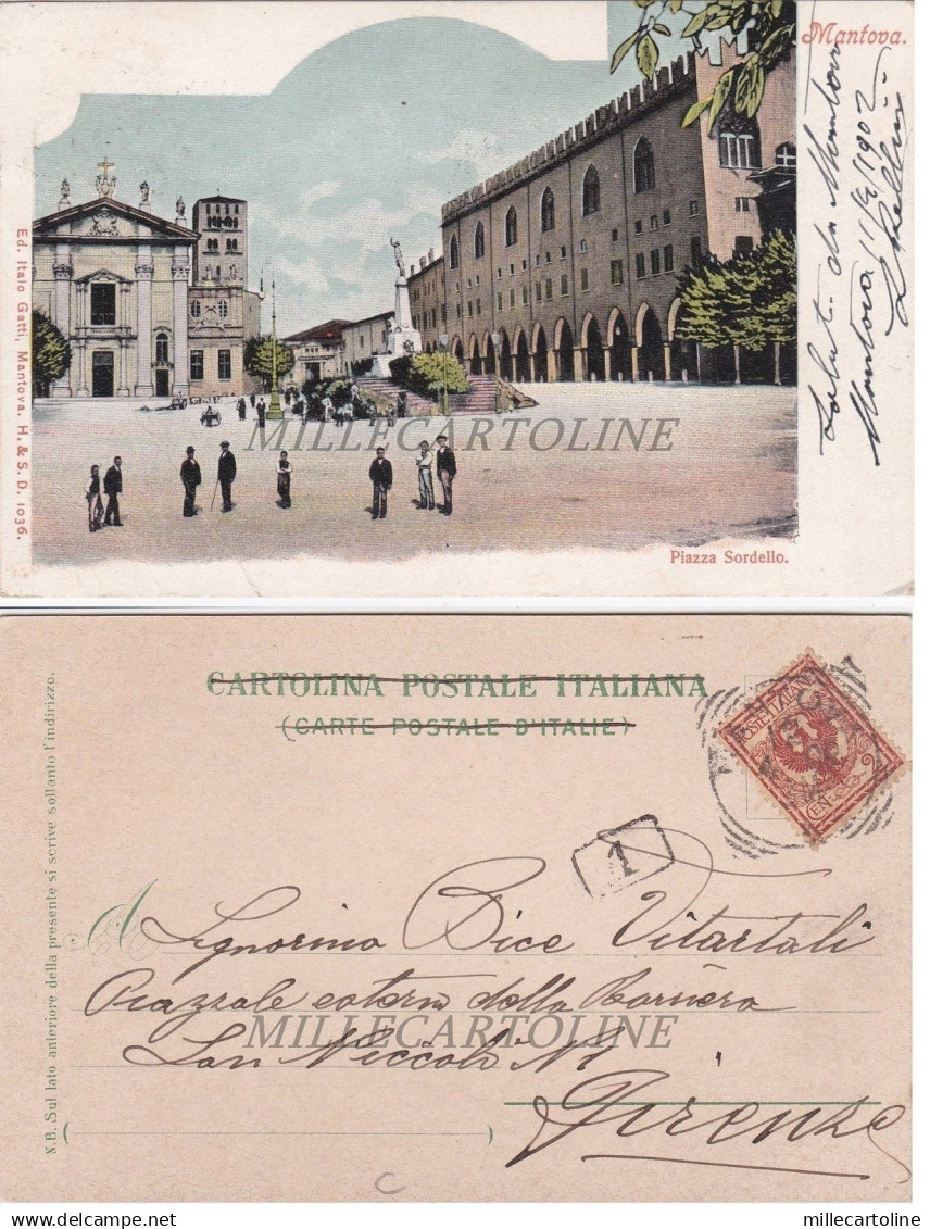 MANTOVA: Piazza Sordello  1902