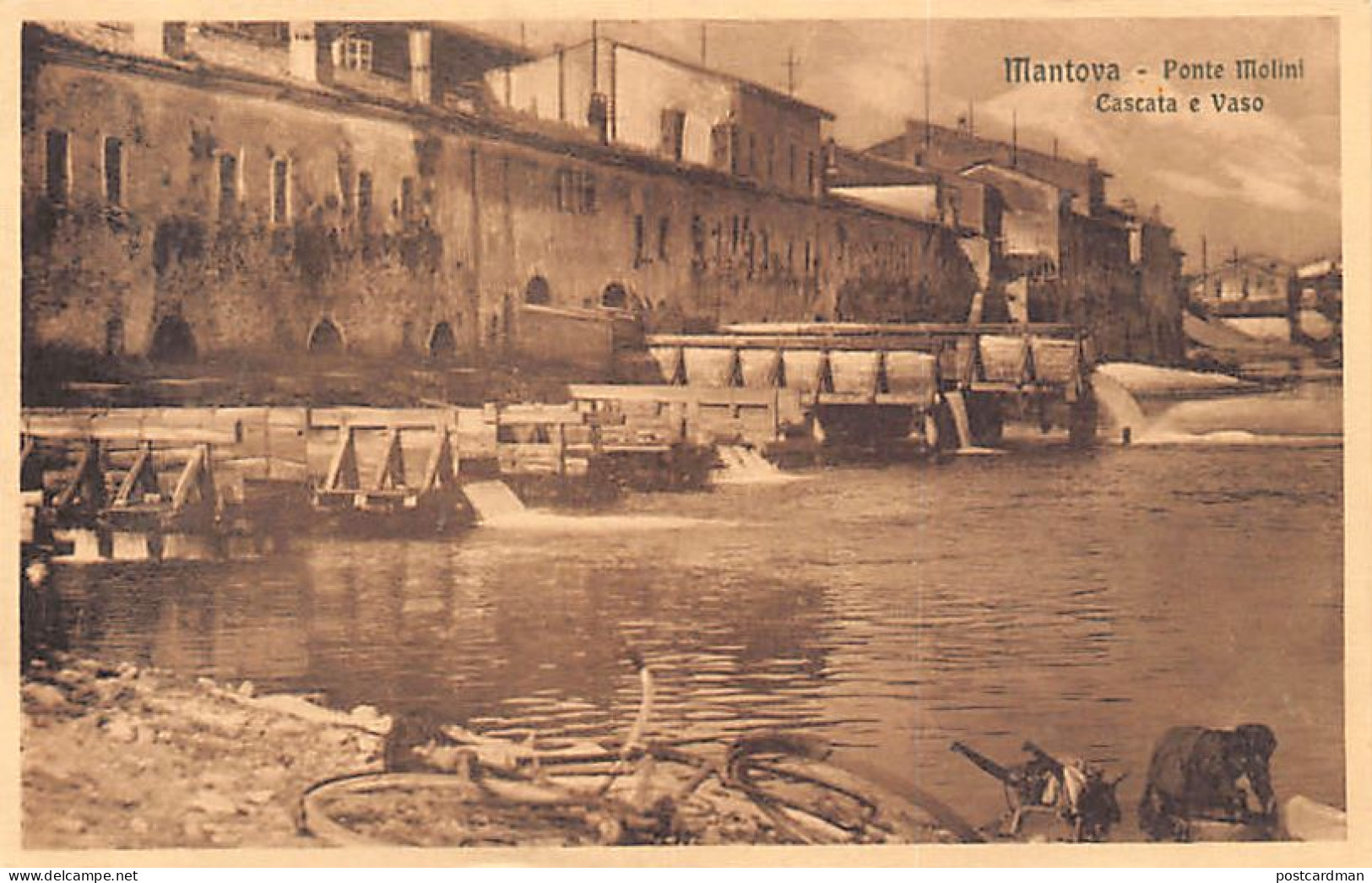 MANTOVA - Ponte Molini - Cascata e Vaso