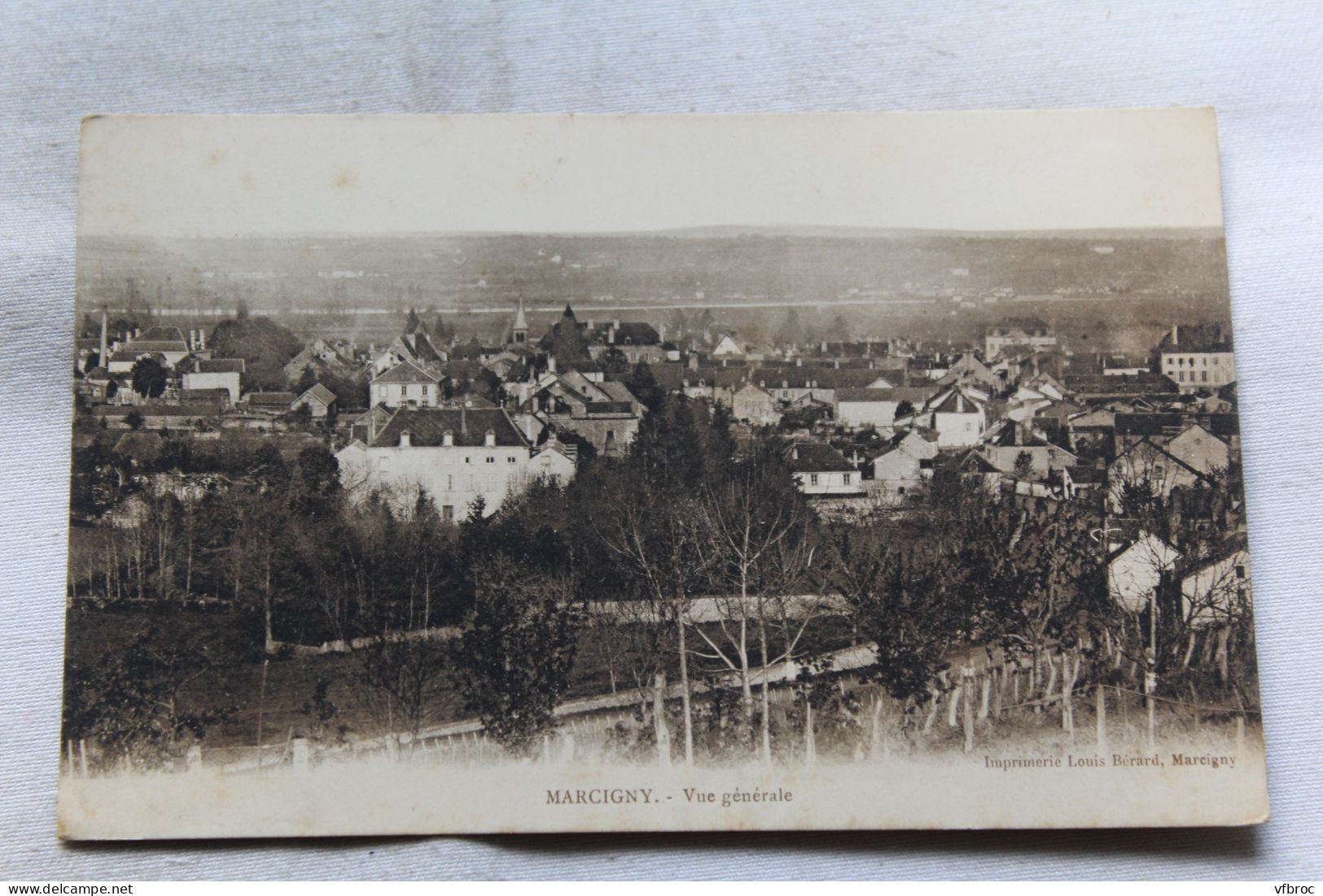 Marcigny, vue générale, Saône et Loire 71