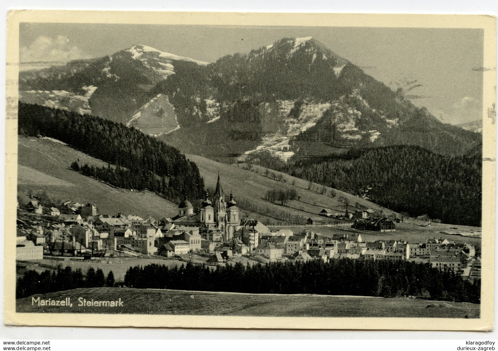 Mariazell old postcard travelled 1954 b171025