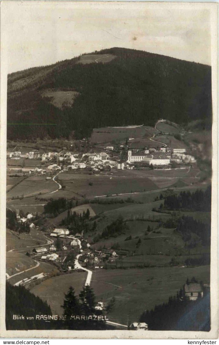 Mariazell/Steiermark - Blick vom Rasing auf Mariazell