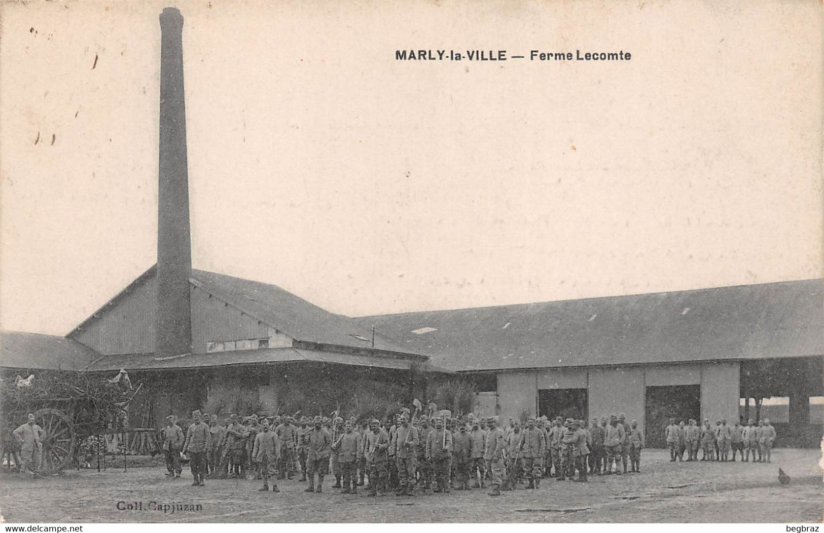 MARLY LA VILLE     FERME LECOMTE   MILITAIRES