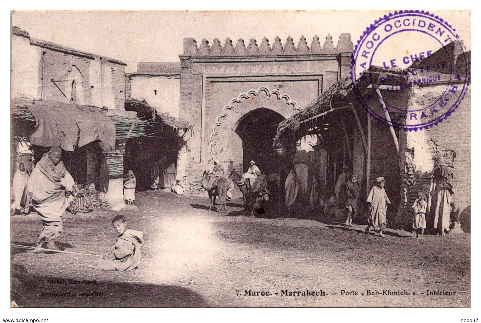 Maroc - Marrakech - Porte Bab Khmich