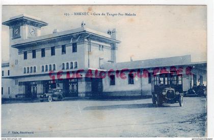 MAROC- MEKNES- GARE DU TANGER FEZ MEKNES - AUTOBUS- EDITEUR VIALS CASABLANCA