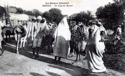 MEKNES UN COIN DU MARCHE