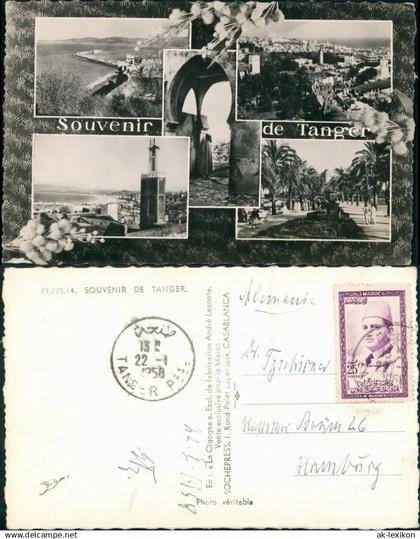 Tanger Multi-View Souvenir Postcard/Marokko - Tanger-Tétouan - Tanger 1958