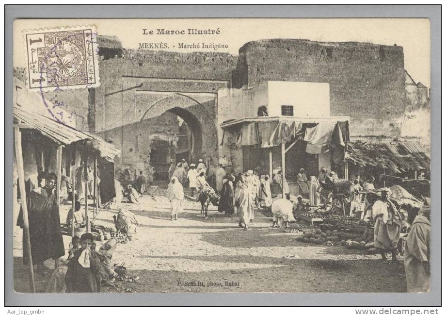 Maroko MEKNES Marché Indigène ungebraucht Foto