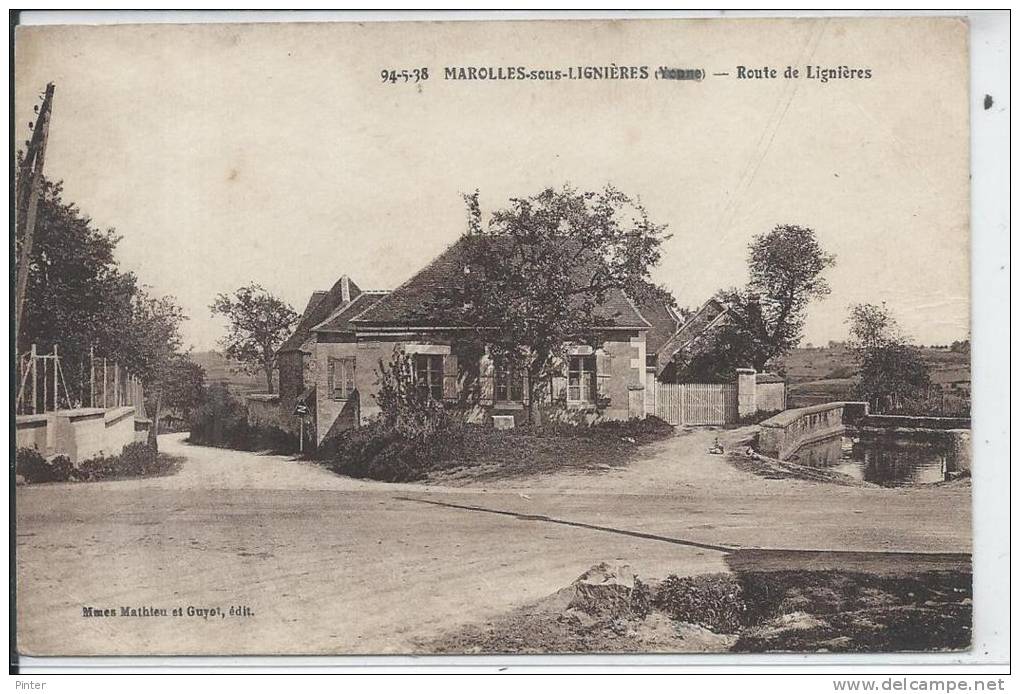 MAROLLES SOUS LIGNIERES - Route de Lignières