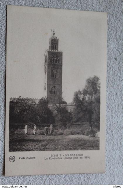 F984, Marrakech, la Koutoubia, Maroc