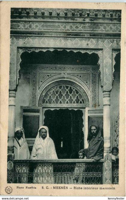 Meknes - Riche interieur marocain