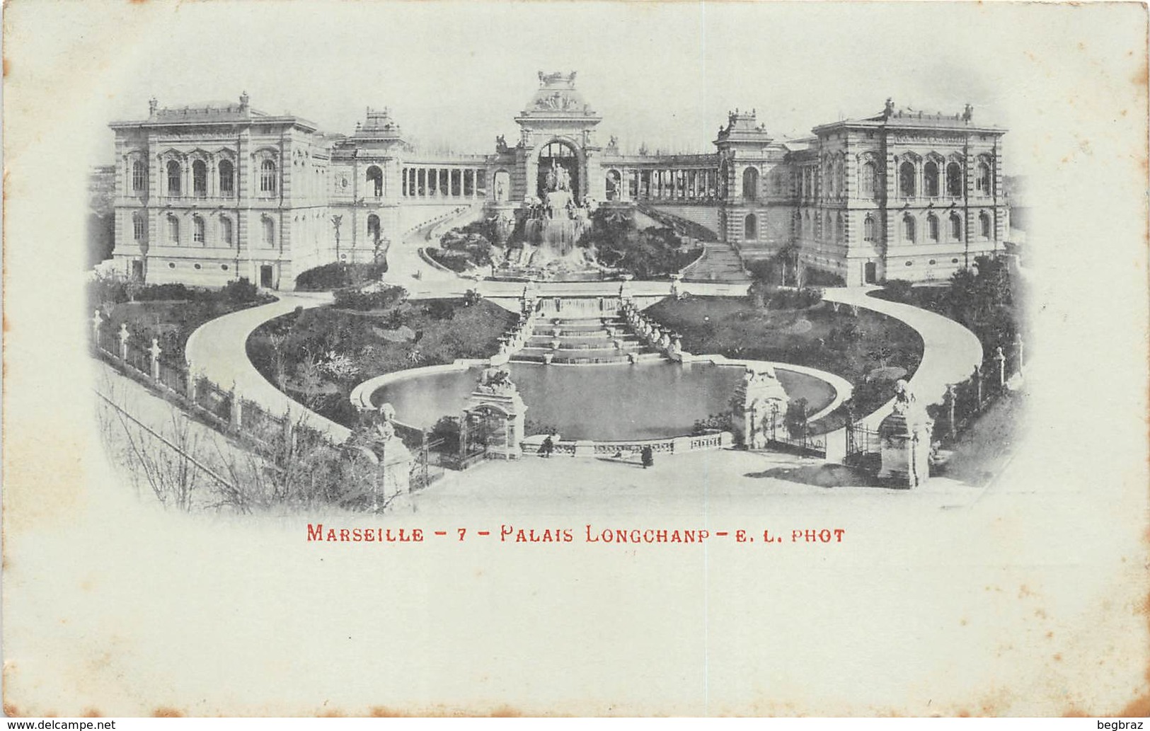 MARSEILLE   PALAIS LONGCHAMP   CARTE PIONNIERE