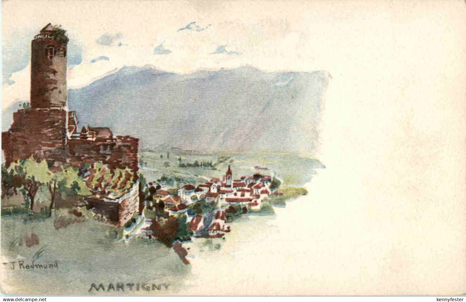 Martigny - Künstlerkarte Redmund