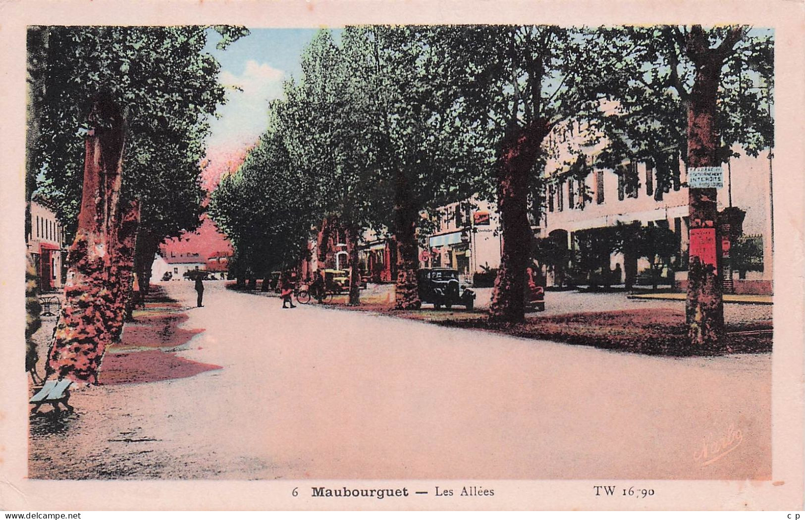 Maubourguet - Les Allées - CPA °J