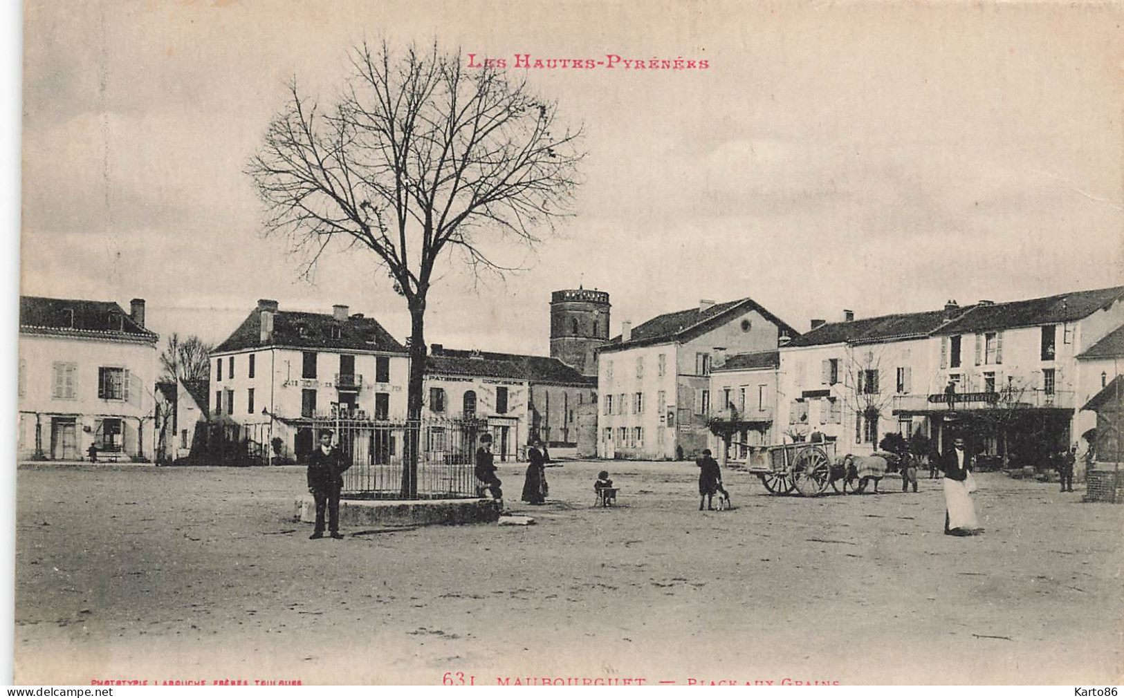 maubourguet * place aux grains * Café * villageois