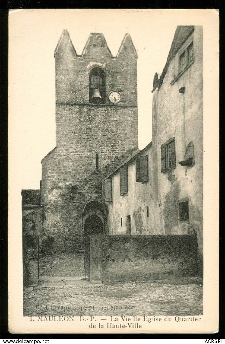 MAULEON  LICHARRE l'église du quaretier de la haute ville édition Erramouspé à mauleon