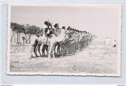 MAURITANIE - Peleton méhariste - CARTE PHOTO - Ed. E. Sursock