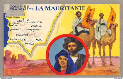 MAURITANIE - Types Maures - Carte géographique - Ed. Lion Noir