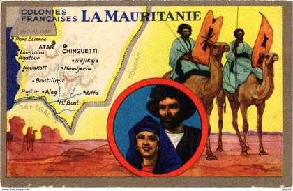 PC MAURITANIA LES COLONIES FRANCAISES LA MAURITANIE (a53235)