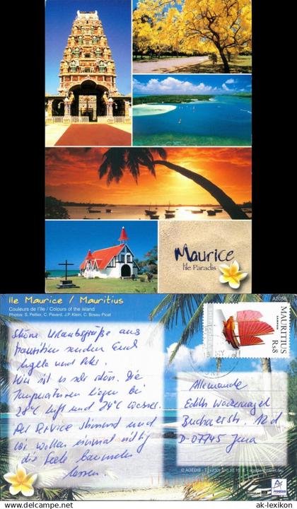 Mauritius Ile Maurice lle Maurice Mauritius Paradis Multi-View Postcard 2008