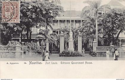 Mauritius - PORT-LOUIS - Entrance Government House - Publ. Appavou 64