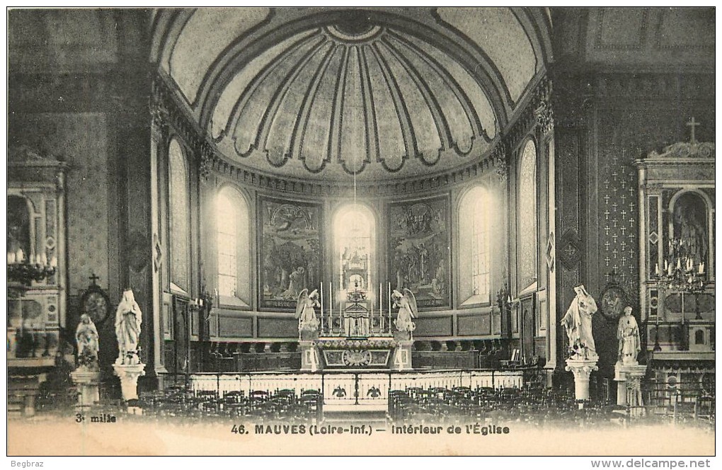 MAUVES SUR LOIRE            EGLISE INTERIEUR