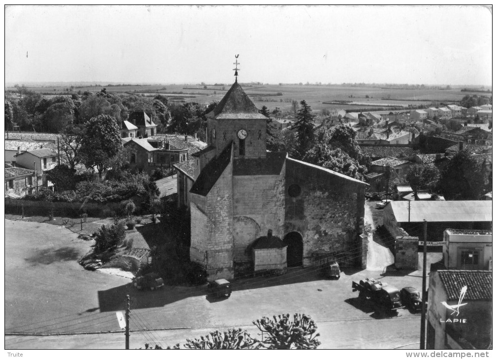 MAUZE-SUR-LE-MIGNON VUE AERIENNE L'EGLISE