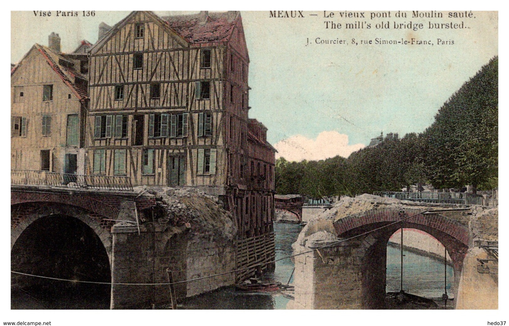 Meaux - Le Vieux Pont du Moulin sauté