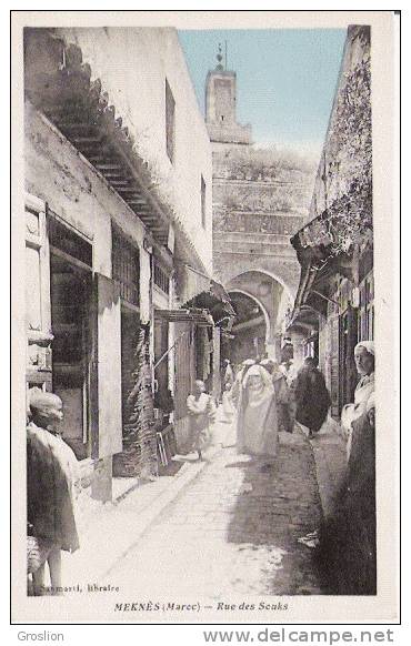 MEKNES (MAROC) RUE DES SOUKS (BELLE ANIMATION)