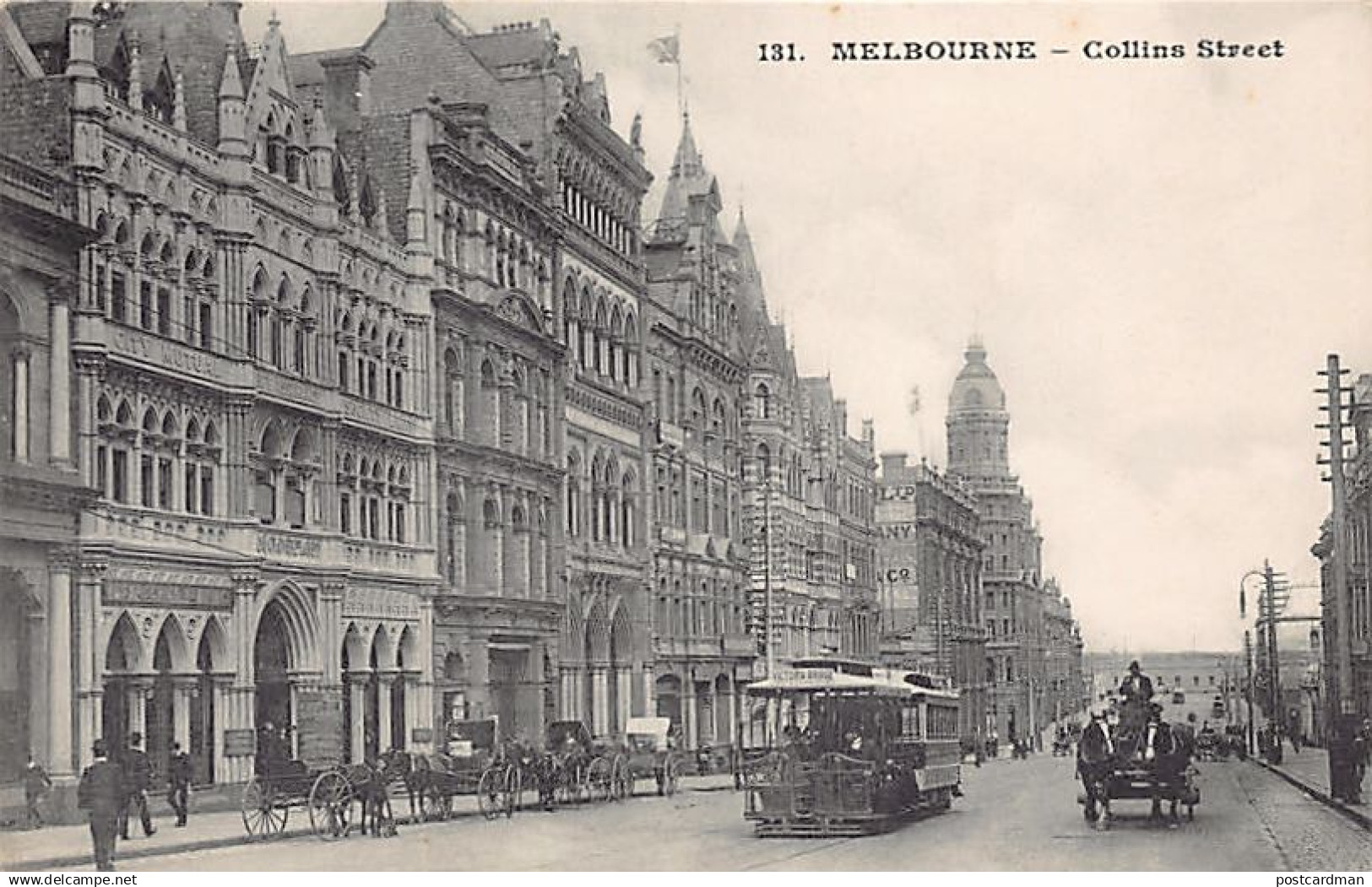 MELBOURNE (VIC) Collins Street - Publ. Messageries Maritimes 131