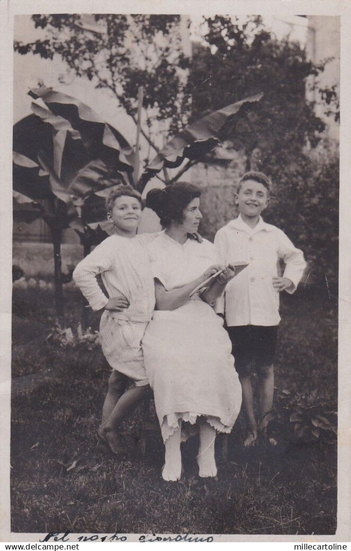 * MENAGGIO - Donna e Bambini "Saggio Fotografico" 1922