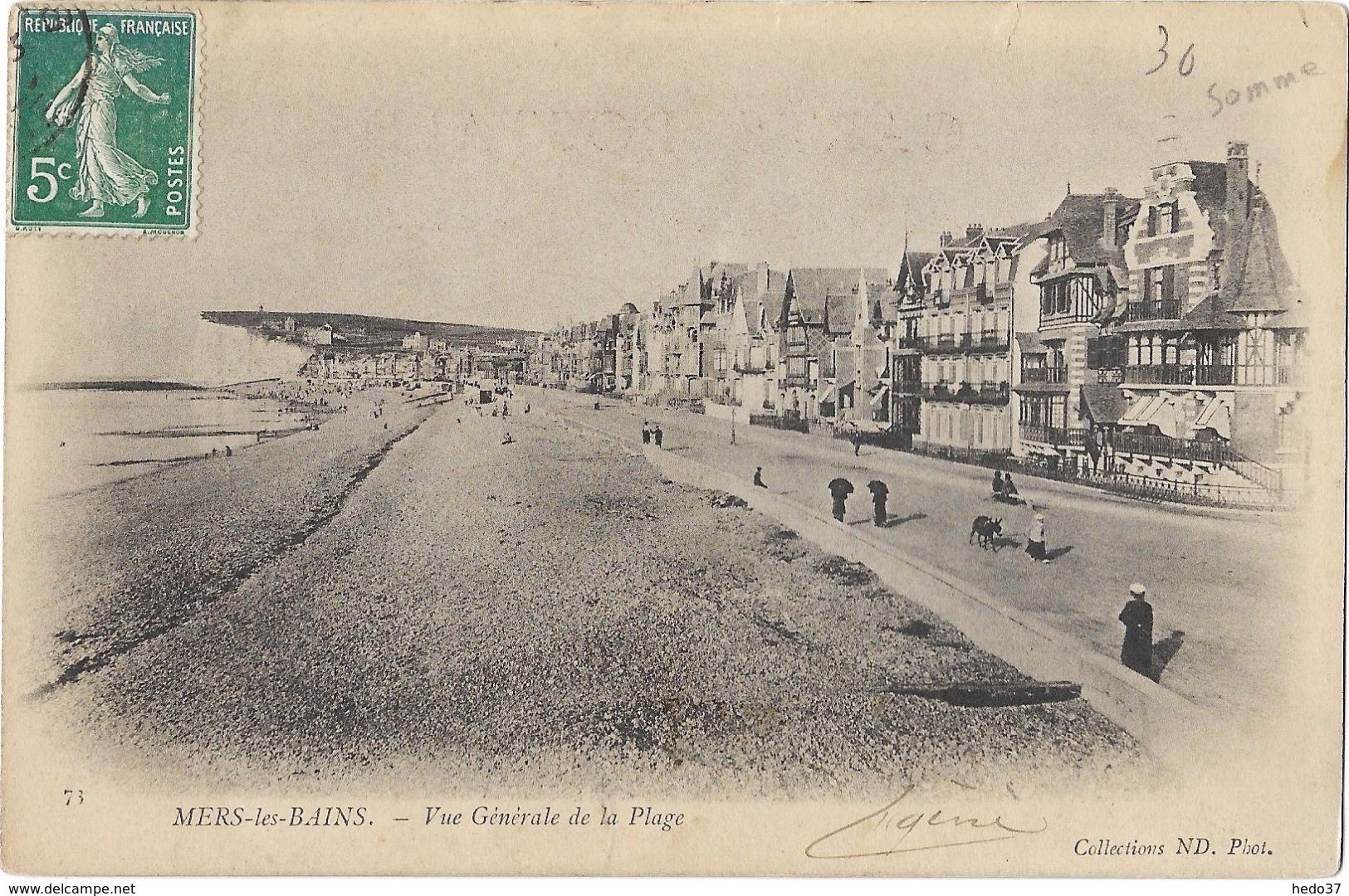 Mers-les-Bains - Vue Générale de la Plage