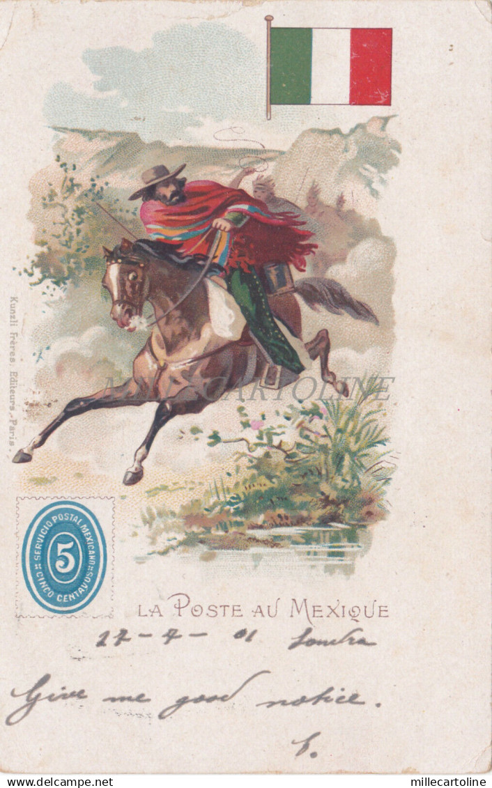 MEXICO - La Poste au Mexique 1901