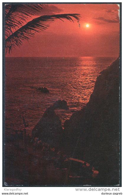 Acapulco old postcard travelled 1979 to Yugoslavia bb