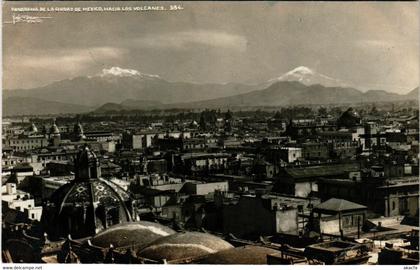 PC CPA MEXICO, PANORAMA DE LA CIUDAD DE MEXICO, REAL PHOTO POSTCARD (b11148)