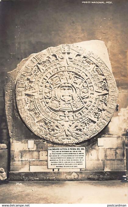 CIUDAD DE MÉXICO - Calendario Azteca - Piedra del Sol - REAL PHOTO - Ed. desconocido