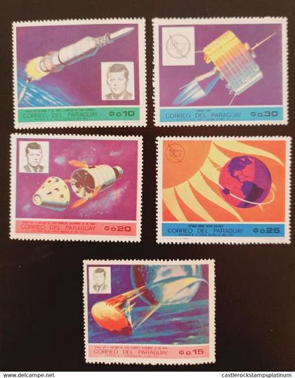 SJ) 1968 PARAGUAY, SPACE, COMPLETE SET, XF