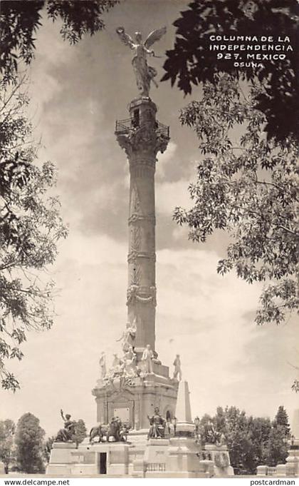 Ciudad de México - Columna de la Independencia - REAL PHOTO Foto - Ed. Osuna 927