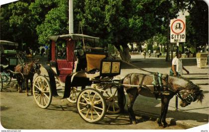 CPM AK Merida, Yuc. Taxi calandria en Merida MEXICO (649122)