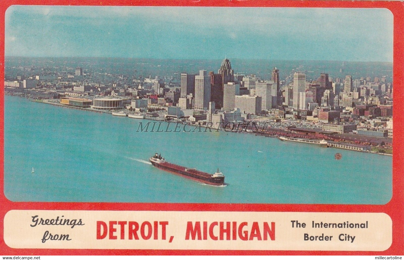 MICHIGAN - Detroit - River Skyline