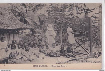 carte 1915 ILES GILBERT / ECOLE DES SOEURS